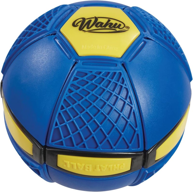 Wahu Phlat Ball Junior Blue - Throw A Disc Catch A Ball - Time Delay Transformation Flying Toy - Image 1